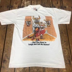 Vintage Santa’s Reindeer Parody Tee/ XL
